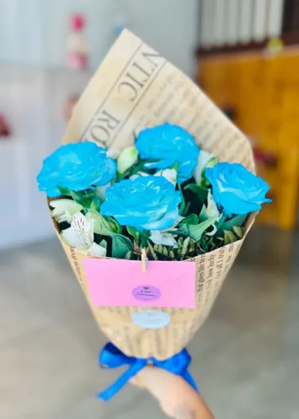 Buque 4 Rosas azuis